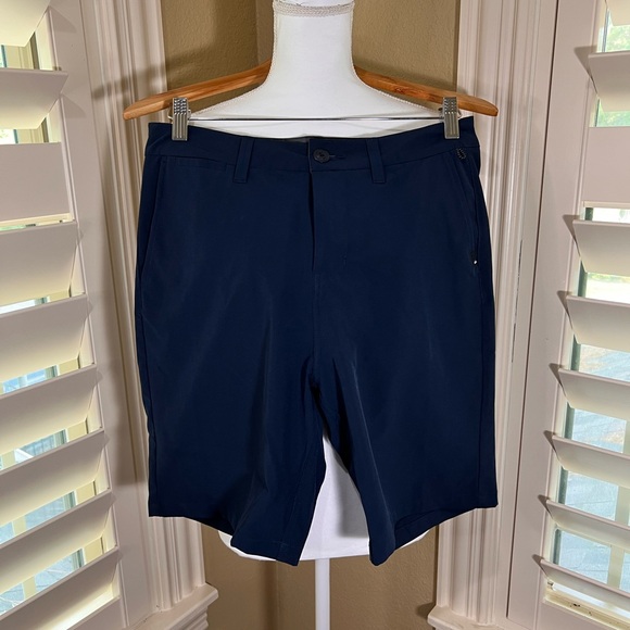 Quiksilver Navy Flat Front Shorts - Picture 1 of 8